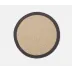 Shia Dark Gray, Round Placemat, Jute/Cotton Mix, Pack of 4
