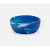 Hugo Blue Swirled Serving Bowl Resin 4X1.5, Pack of 2