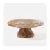 Hugo Brown Swirled Cake Stand Resin Small