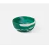 Hugo Dark Green Swirled Mini Serving Bowl Resin, Pack of 2