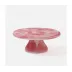 Hugo Pink Swirled Cake Stand Resin Small