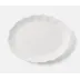 Iris White, Scallop, Oval Serving Platter, Melamine, Large, Pack of 2