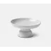 Marcus White Salt Glaze Cake Stand Stoneware Small, Pack of 2