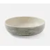Nolan Black Cream Round Serving Bowl Stoneware Large, Pack of 2