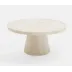 Samantha White Marble Cake Stand Medium 9.5"Dx4.5"H