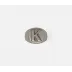 Clark Antique Pewter Napkin Ring Letter K