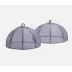 Rachel Slate Blue, Food Cover, Round, Sinamay, Set/2