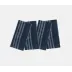 Wallace Striped Indigo Cocktail Napkin 10X10, Pack of 4