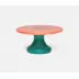 Ashtyn Small Pink/Turquoise Cake Stand