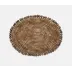 Bondi Natural Cowrie Shell/Brown Pandan Leaf, Oval Placemat, Pack of 2
