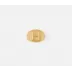 Clark Gold Napkin Ring, Letter H