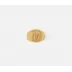 Clark Gold Napkin Ring, Letter M