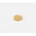 Clark Gold Napkin Ring, Letter O