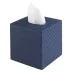 Wicker Navy Tissue Box