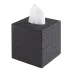 Wicker Black Tissue Box