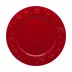 Snowflakes Red Charger Plate