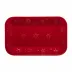 Snowflakes Red Platter 34.5