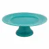 Fantasy Aqua Green Cake Stand 11"