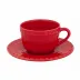 Fantasy Red Tea Cup & Saucer