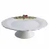 Christmas Garland Footed Cake Plate