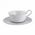 Rua Nova Antique White Tea Cup & Saucer