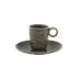 Parody Coffee Cup & Saucer Grey