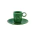 Parody Coffee Cup & Saucer Green