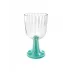 Patio Aqua Green Goblet Stem, Set Of 2