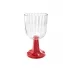 Patio Red Goblet Stem, Set Of 2