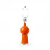 Astrid Carnelian Orange Lamp Without Shade