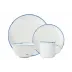 Tinware 4-Pc Place Setting White