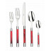 Conty Red 5-Pc Place Setting