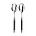 Conty Black Salad Serving Set