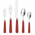 Helios Red 5-Pc Place Setting