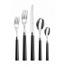 Marat Black 5-Pc Place Setting