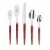 Tang Red 6 Steak Knives