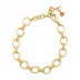 Cleopatra Gold Link Bracelet Small 7"+1.5"
