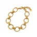 Cleopatra Gold Link Bracelet Grande 7"+1.5"