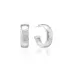 Cleopatra Silver Classic Hoop Earrings Small