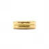 Cleopatra Slice Gold Stacking Ring Set Size 6