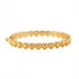 Love Gold Hinged Bangle Petite S/M