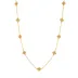 Berry Gold Clover Double Sided Necklace 28"