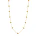 Berry Gold Clover Double Sided Necklace 34"