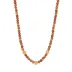 Berry Teak Single Strand Beads Necklace Petite 16"+2"