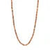 Berry Teak Single Strand Beads Necklace 32"