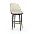 Another Round Bar Stool Dark Chocolate, Champagne Gold