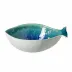 Dori Atlantic Blue Dourada (Seabream) Serving Bowl 11.75'' x 7.75'' H4'' | 62 Oz.