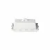 Cook & Host White Rectangular Butter Dish 7.5'' x 5'' H3.25''