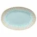 Mallorca Sea Blue Oval Platter 11'' x 16'' H1.75''