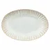 Mallorca Sand Beige Oval Platter 11'' x 16'' H1.75''